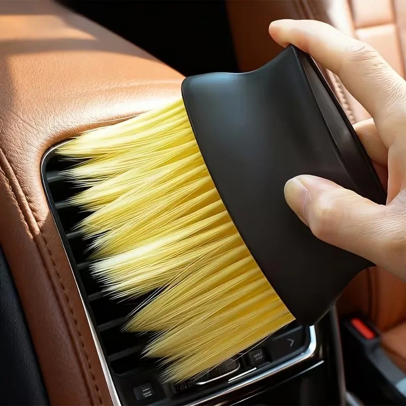 Car interior sweeping dust soft brush car wash tool artifact car interior gap du