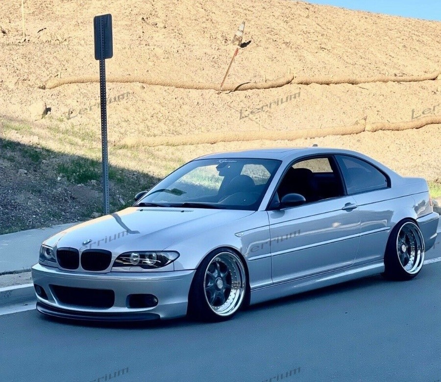 BMW E46 mtech 2 front lip splitter plastic gloss, BMW E46 ZHP front lip