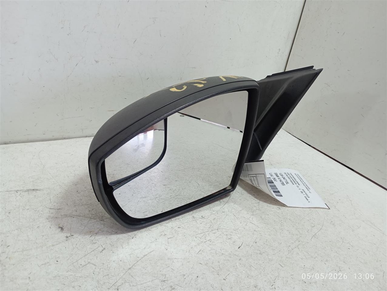 Driver Side View Mirror Power Black Textured Cap Fits 15-18 FOCUS 4150182