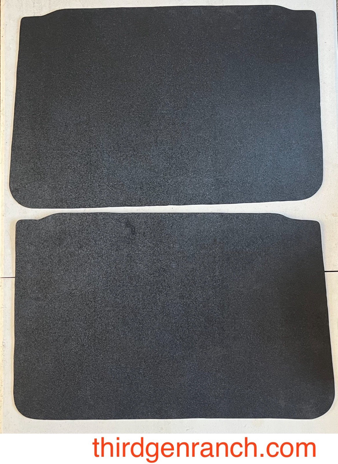 82-92 Camaro/Firebird black ABS plastic T-top sunshades