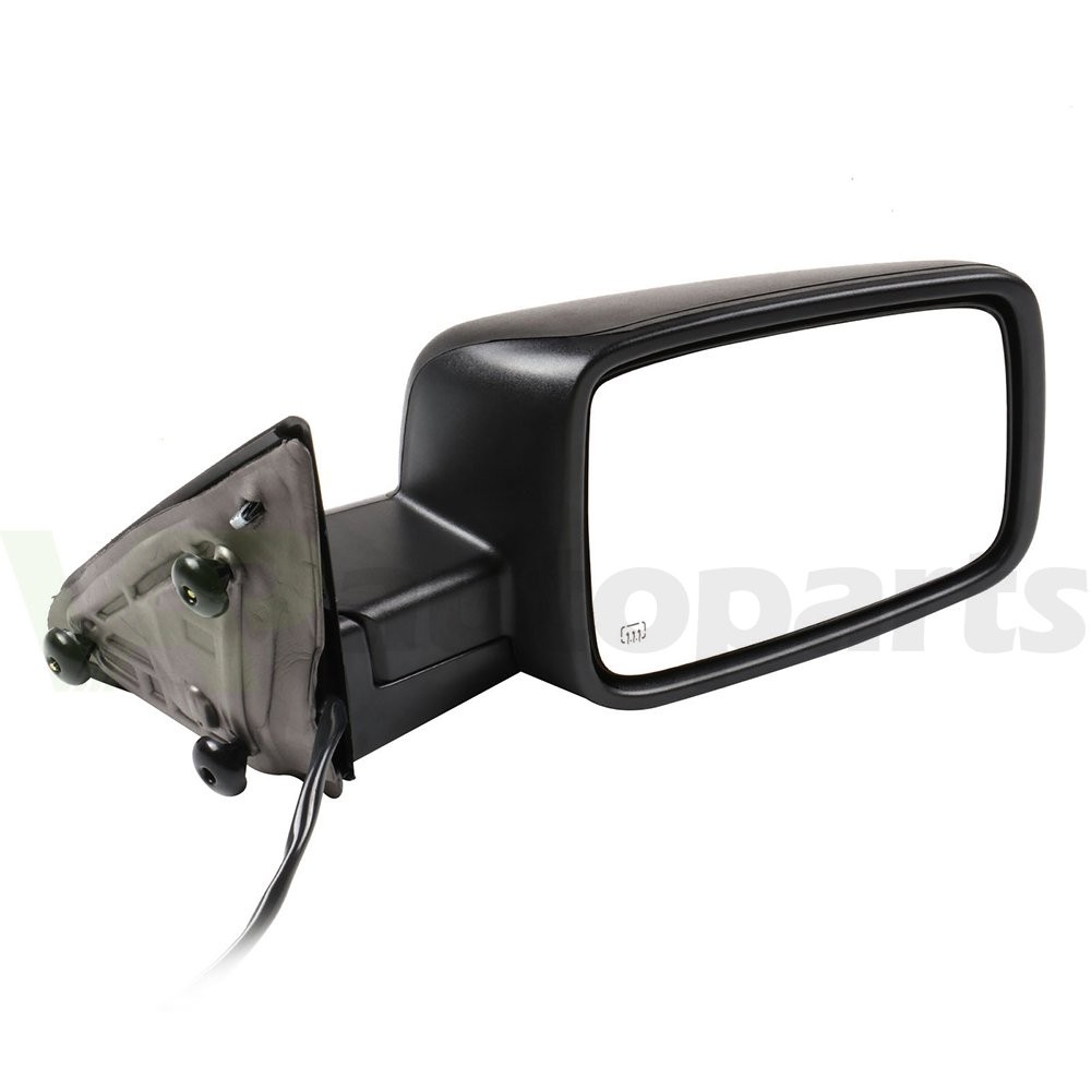 RH Hand Power Heated Side Signal Manual Fold Black Mirror Fits 09-15 Dodge Ram