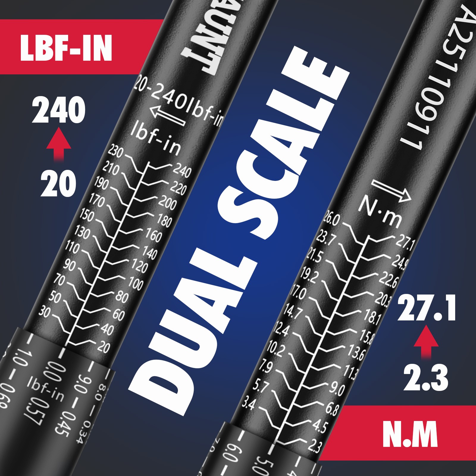 1/4″ Torque Wrench Snap Socket Professional Drive Click Type Ratcheting