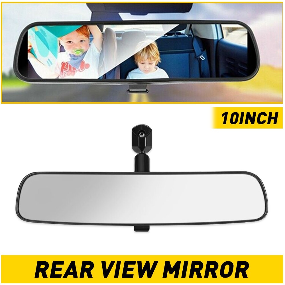 10 in Car Interior Rear View Mirror Suction Rearview Mirror Expand Field Of View