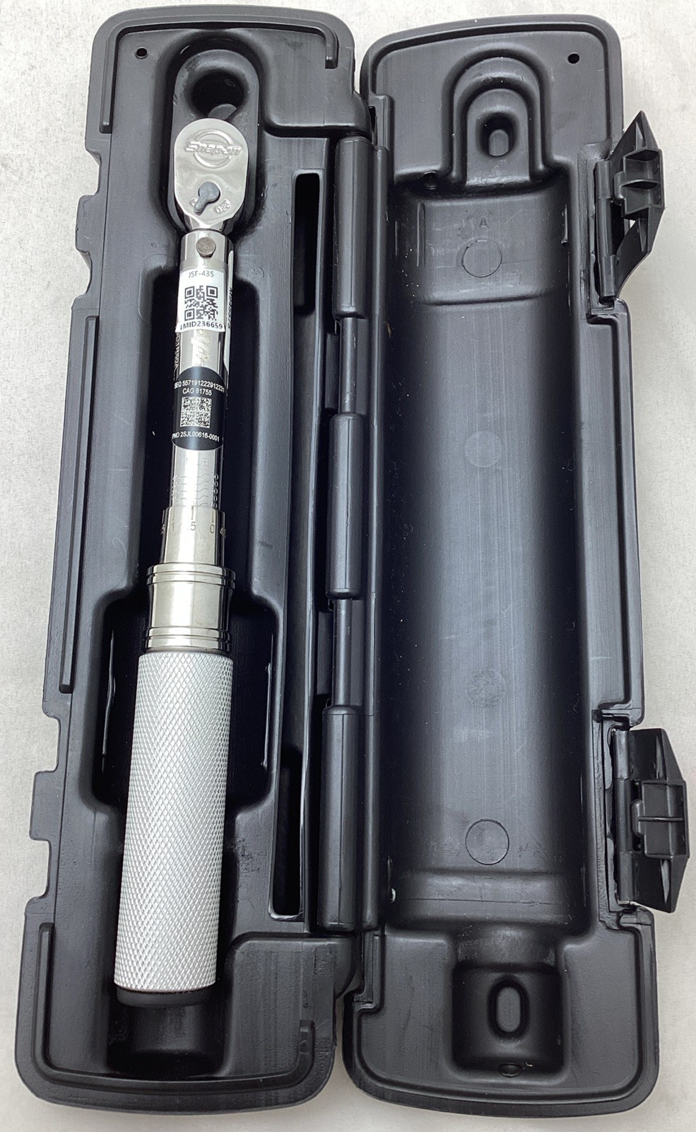 Snap-on 1/4″ Drive SAE Adjustable Click-Type Fixed Ratchet Torque Wrench QD1R50A