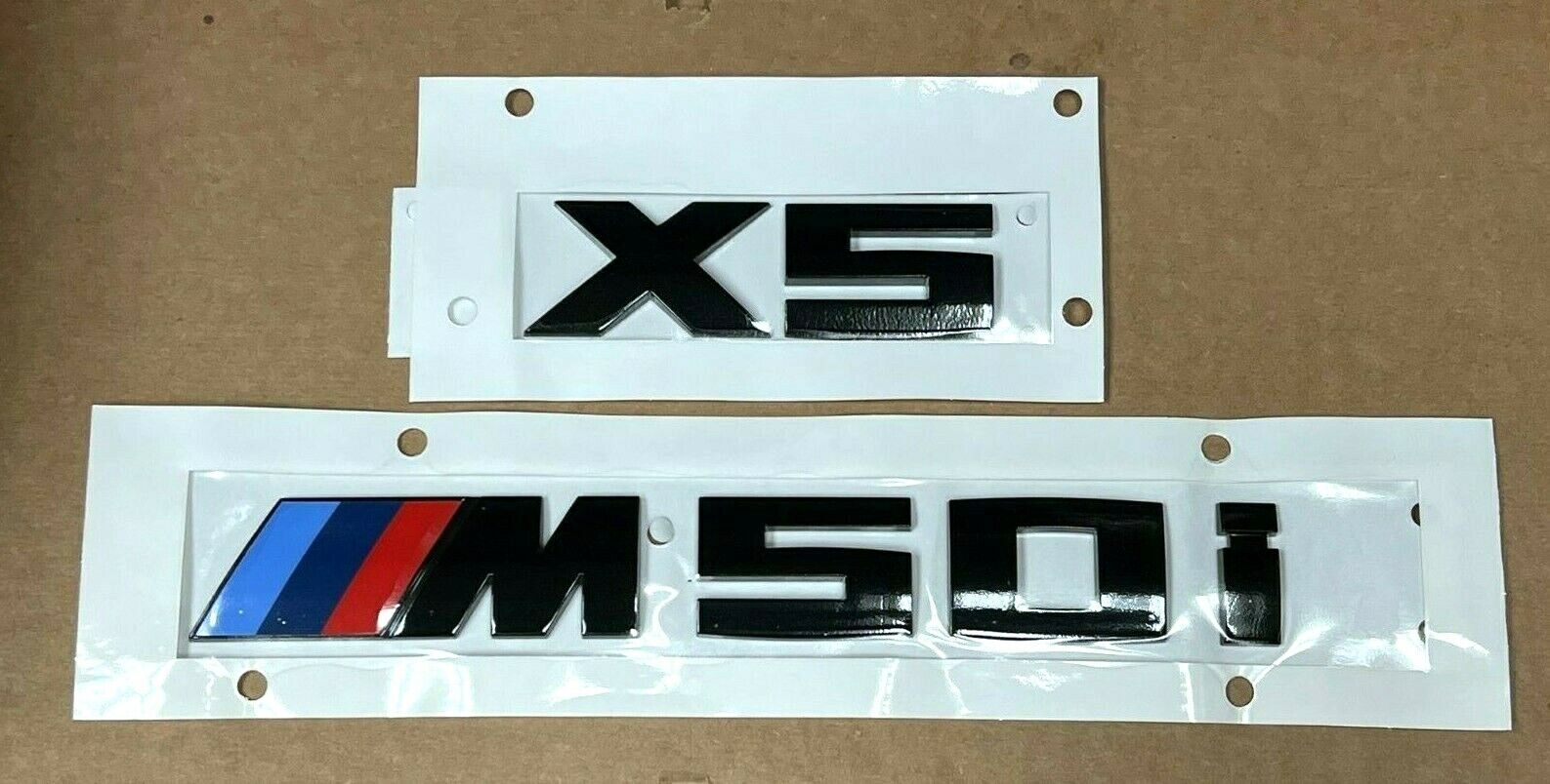 FOR Genuine G05 X5 BLACK Trunk Emblem “X5 M50i” Lettering Decal Badge NEW