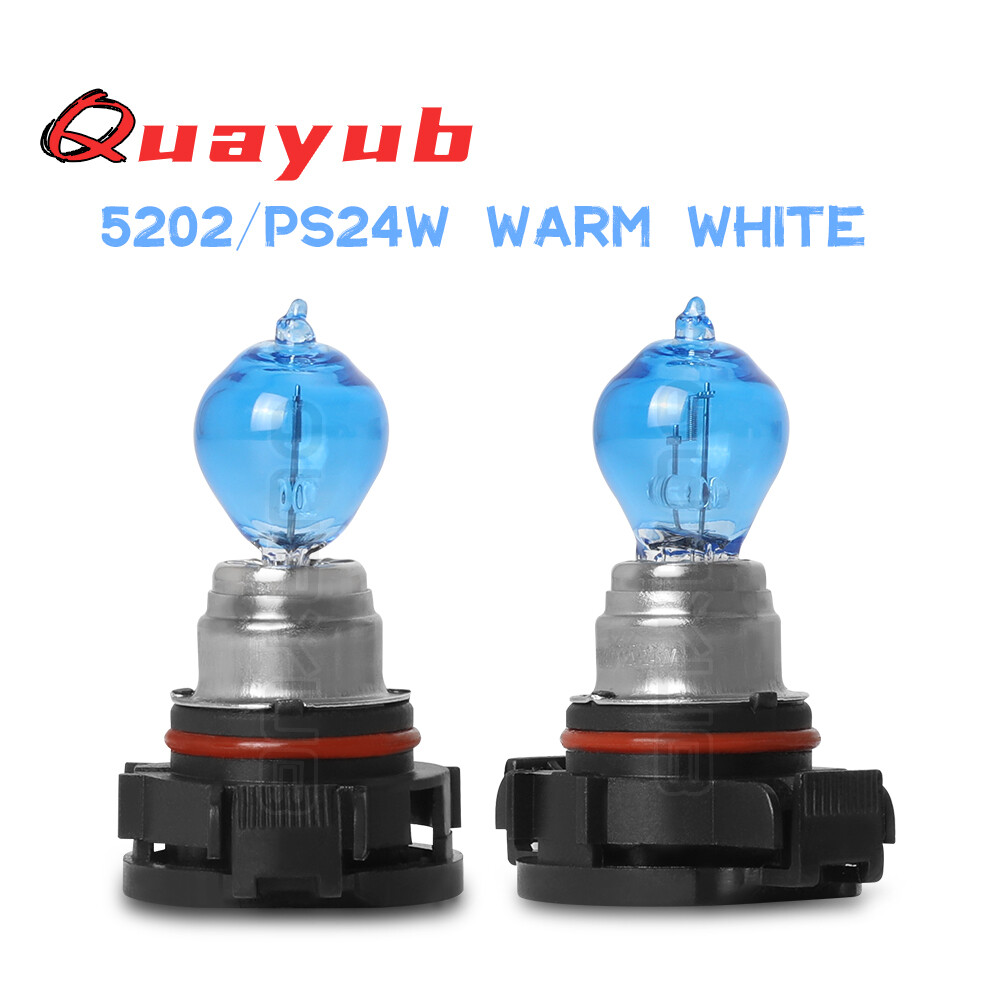 Warm White 5202 4200K Fog Light Bulbs Halogen For Chevy Silverado 1500 2007-2015