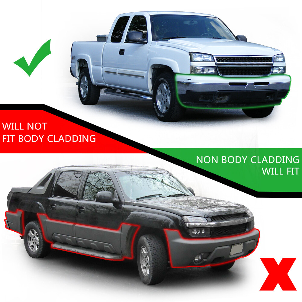 Fit For 2003-2007 Chevy Silverado/Avalanche Headlights + Fog Lights