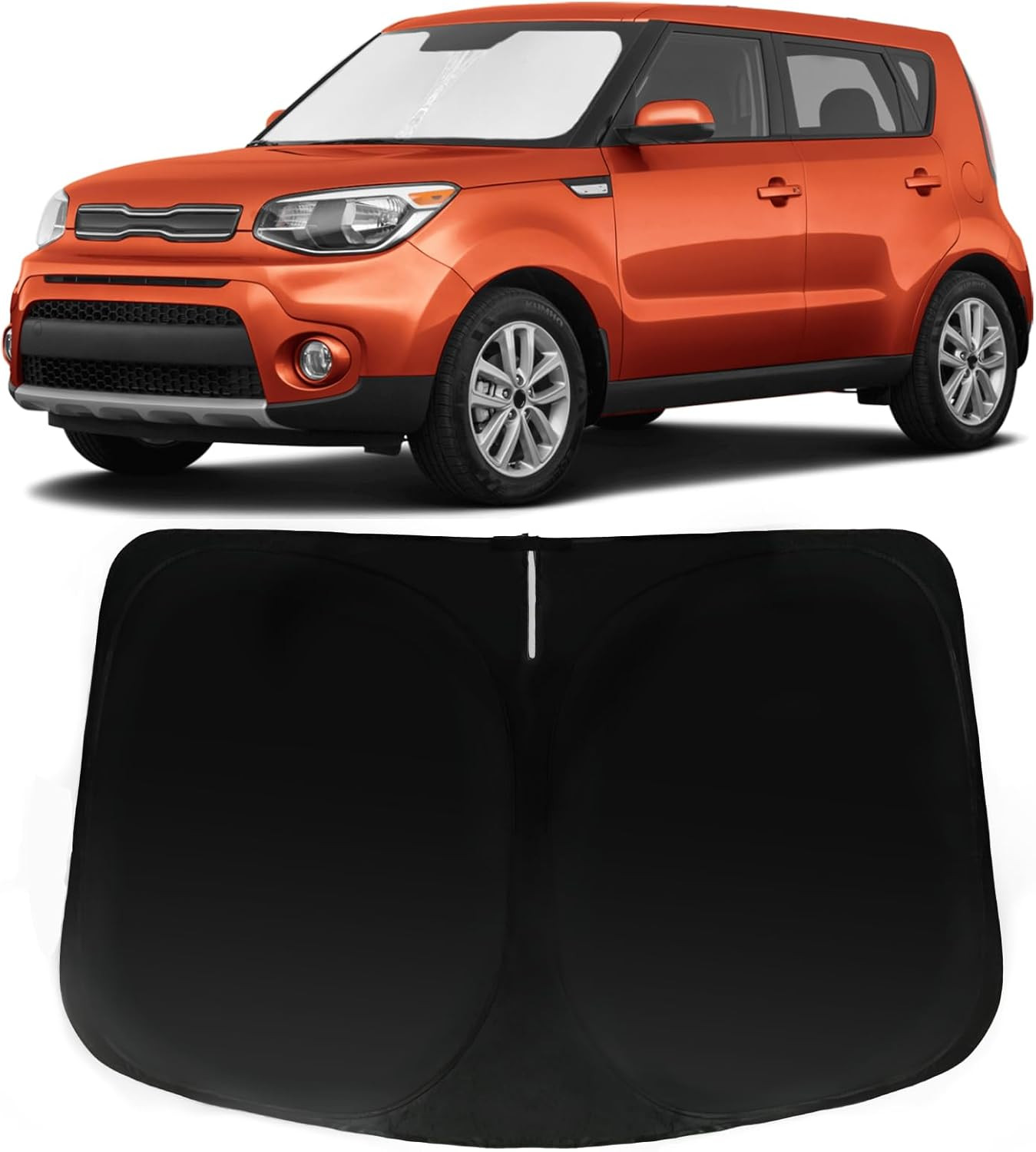 For Kia Soul 2020-2024 Custom Made Car Heat Shield Windshield Sun Visor SunShade