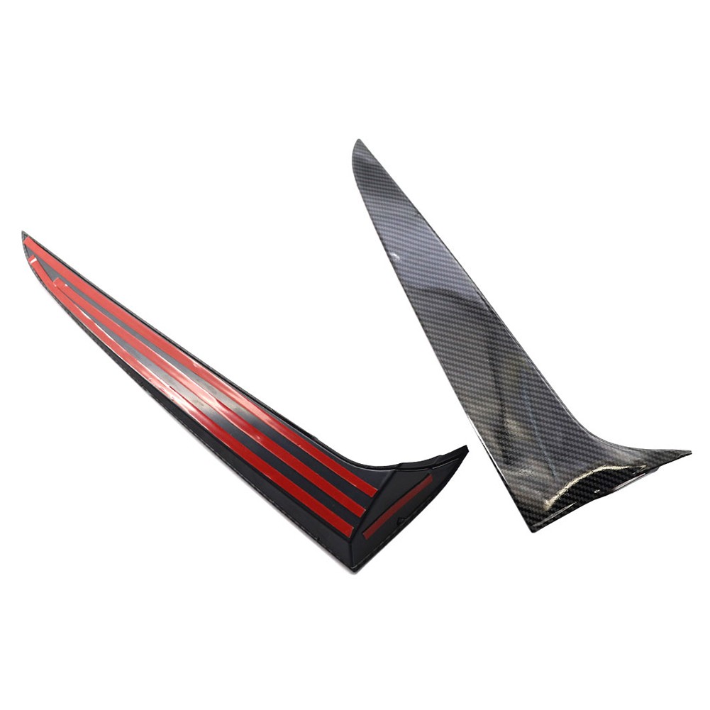 2pcs Rear Window Side Spoiler Canard Splitter Trim For BMW X3 F25 2011-2017