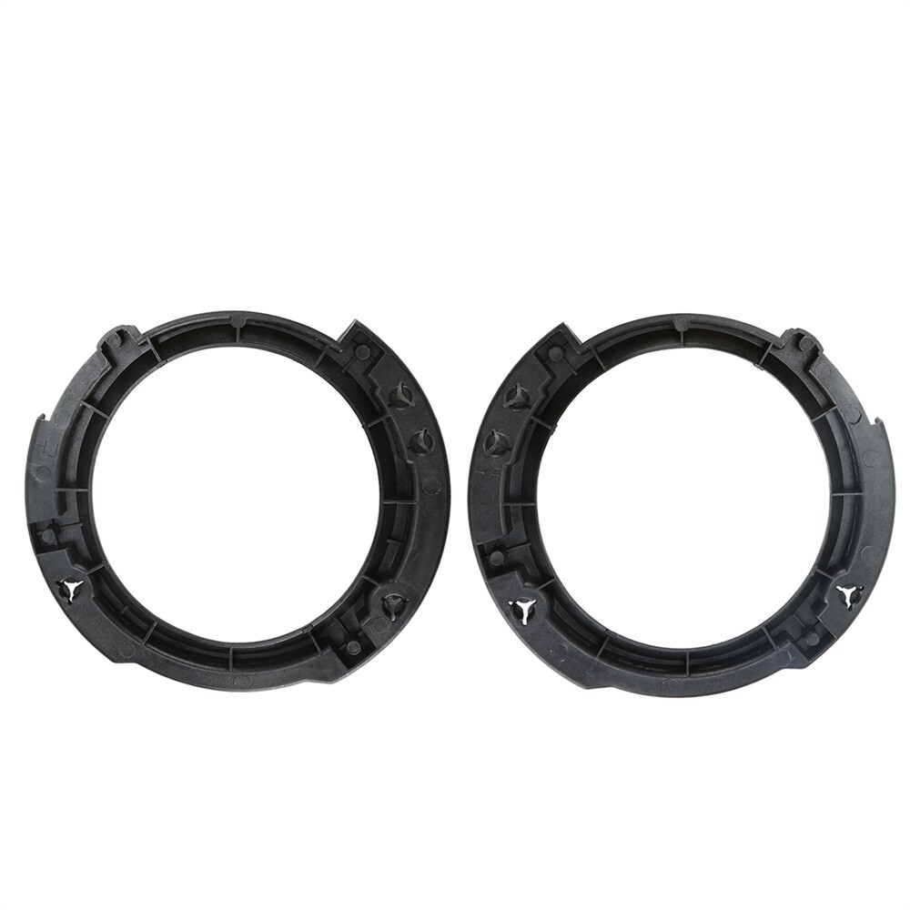 Steel & ABS Headlight Replacement Mount Ring Bracket For 07-18 Jeep Wrangler JK