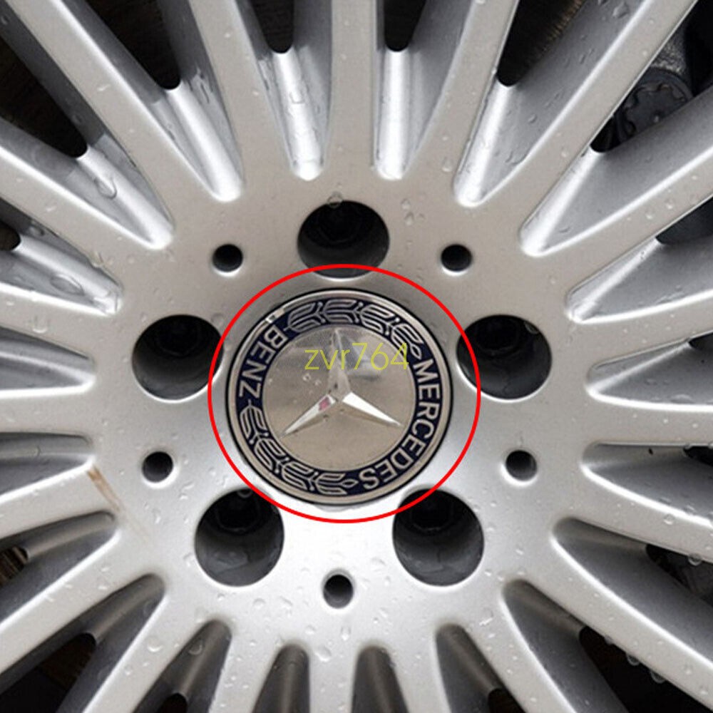 4PCS 75mm Wheel Center Hub Caps Cover Logo Badge Emblem For Mercedes Benz USA