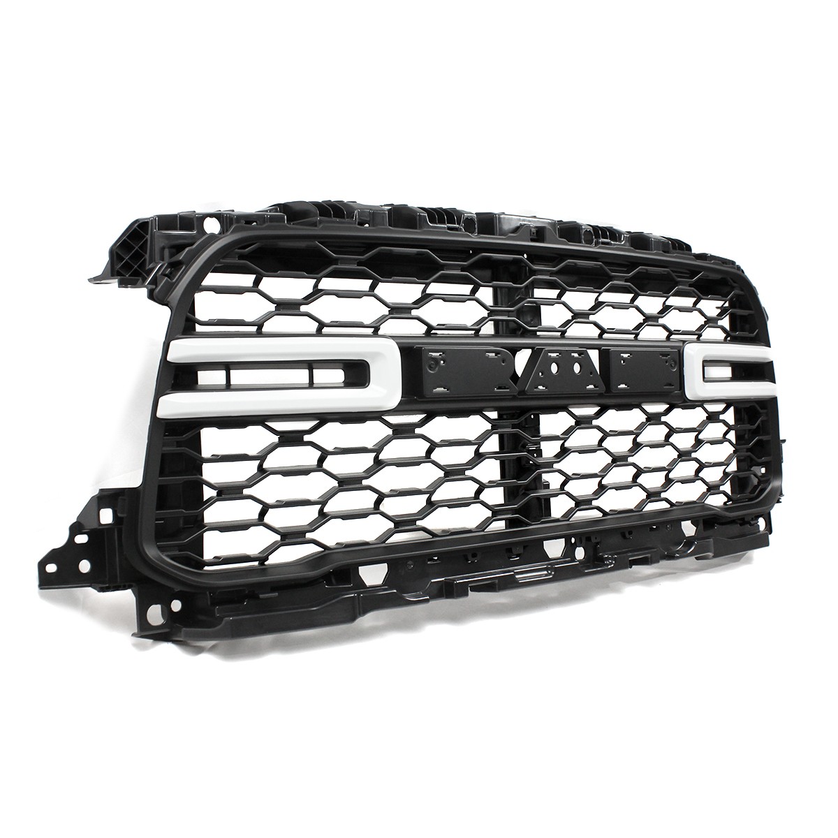 For 2019-2024 Ram 2500 3500 Front Upper Grille Bright White & Black 68443167AA