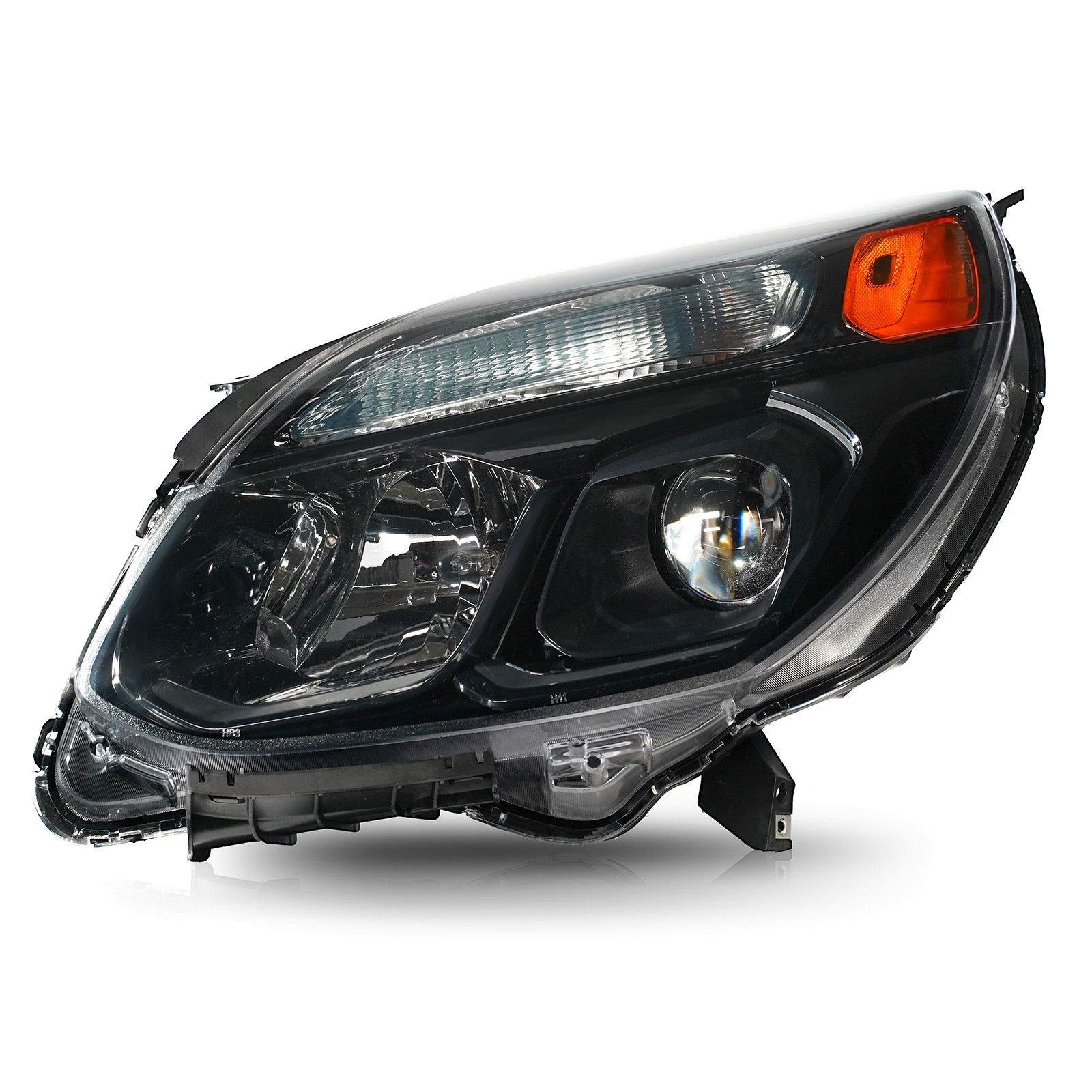 Upgrade Halogen Headlight For 2016 2017 Chevy Equinox Black Bezel Right+Left