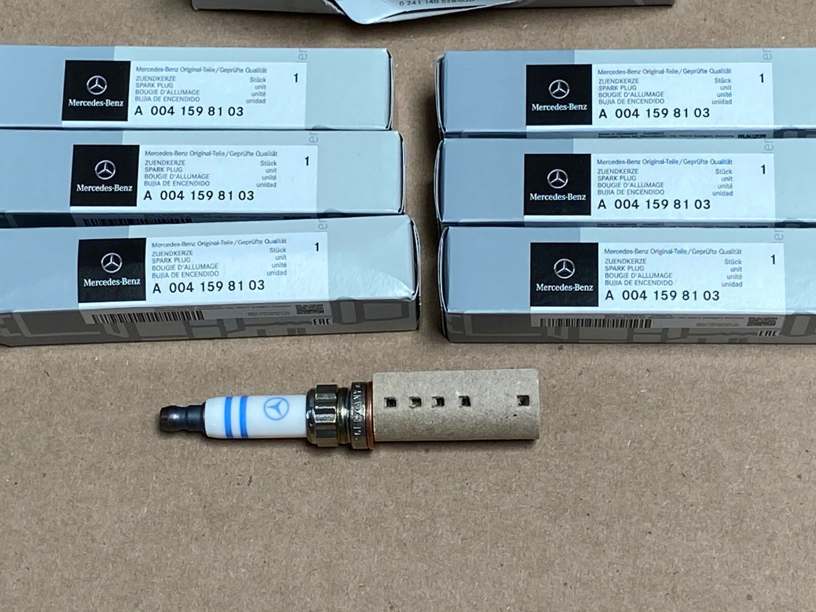 Genuine Set of 6 Spark Plugs For Mercedes W166 R172 W204 W207 W212 W216