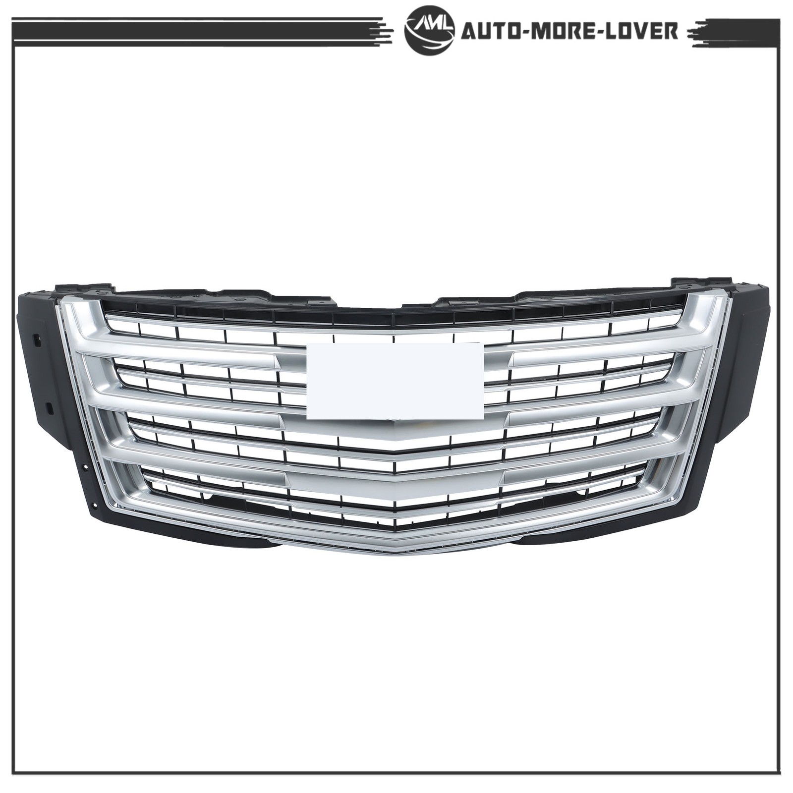 Painted Bumper Front Side Grille Without Camera Hole For Cadillac Escalade 15-20