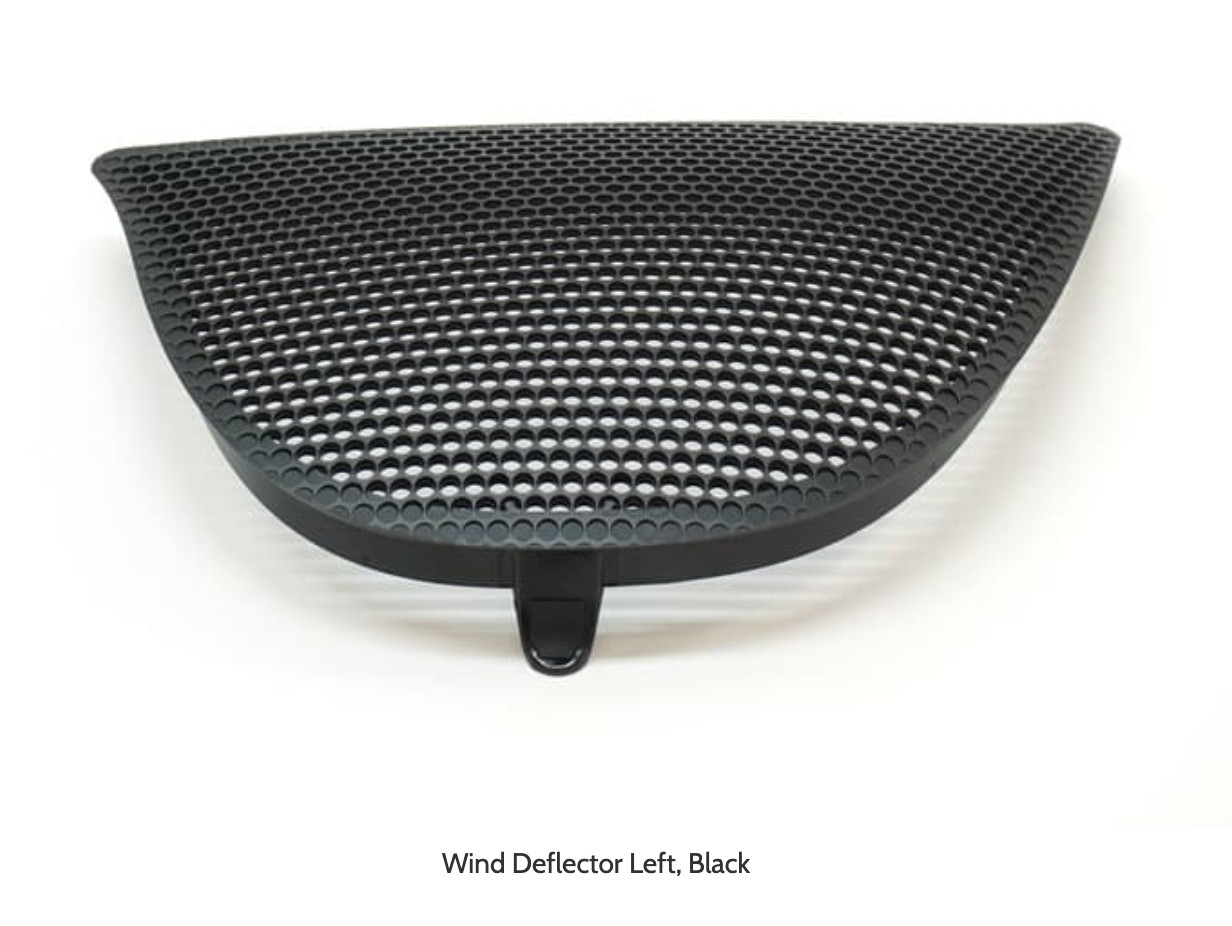 Porsche Boxster 986 Roll Bar Headrest Wind Deflectors – Left & Right Pair