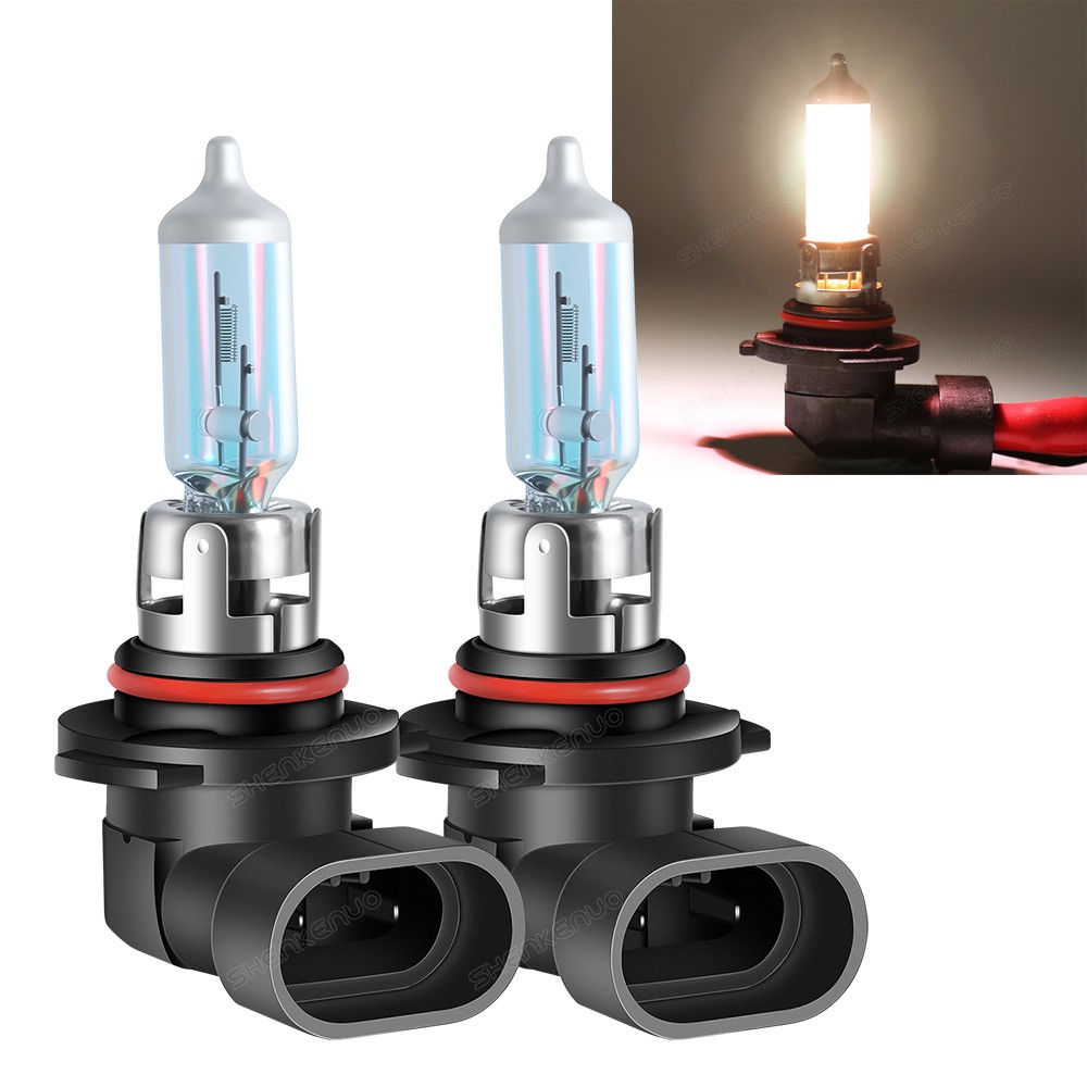 Pair Fog Light Bulbs 9145 9140 H10 Warm White 4200K Driving Lamp Halogen Bulbs