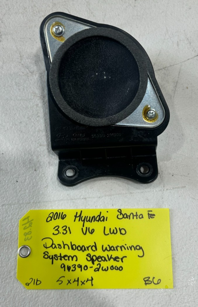 OEM 2016 Hyundai Santa Fe 3.3L V6 LWB Dashboard Warning System Speaker
