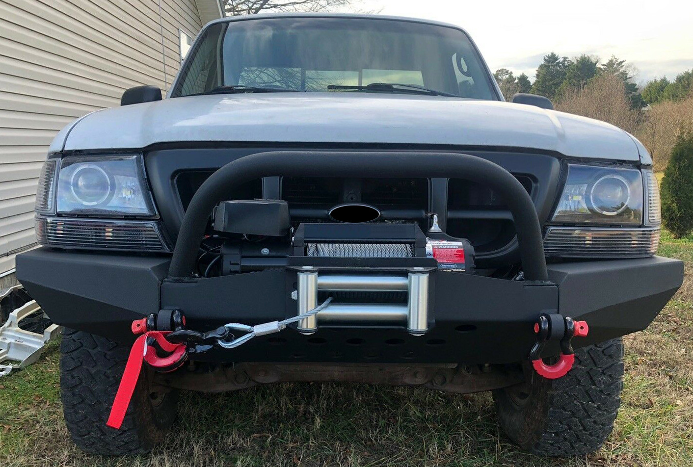 For 1998-2011 Ford Ranger Modular Front Winch Bumper with Bull Bar