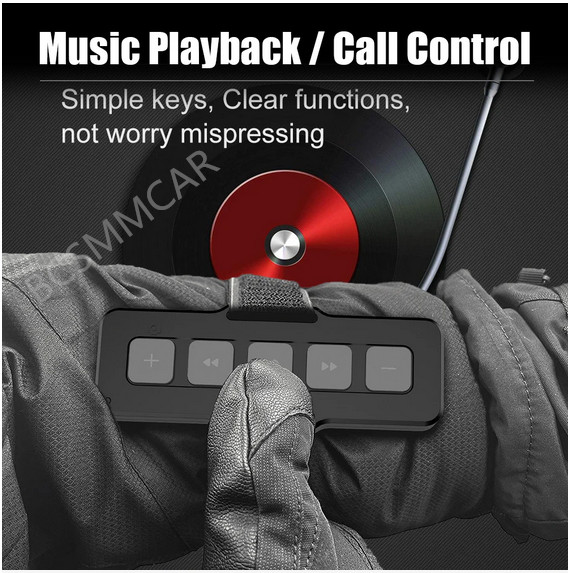 Wireless Bluetooth 5.0 Media Button Remote Controller For Car Motorcycle Outdoor