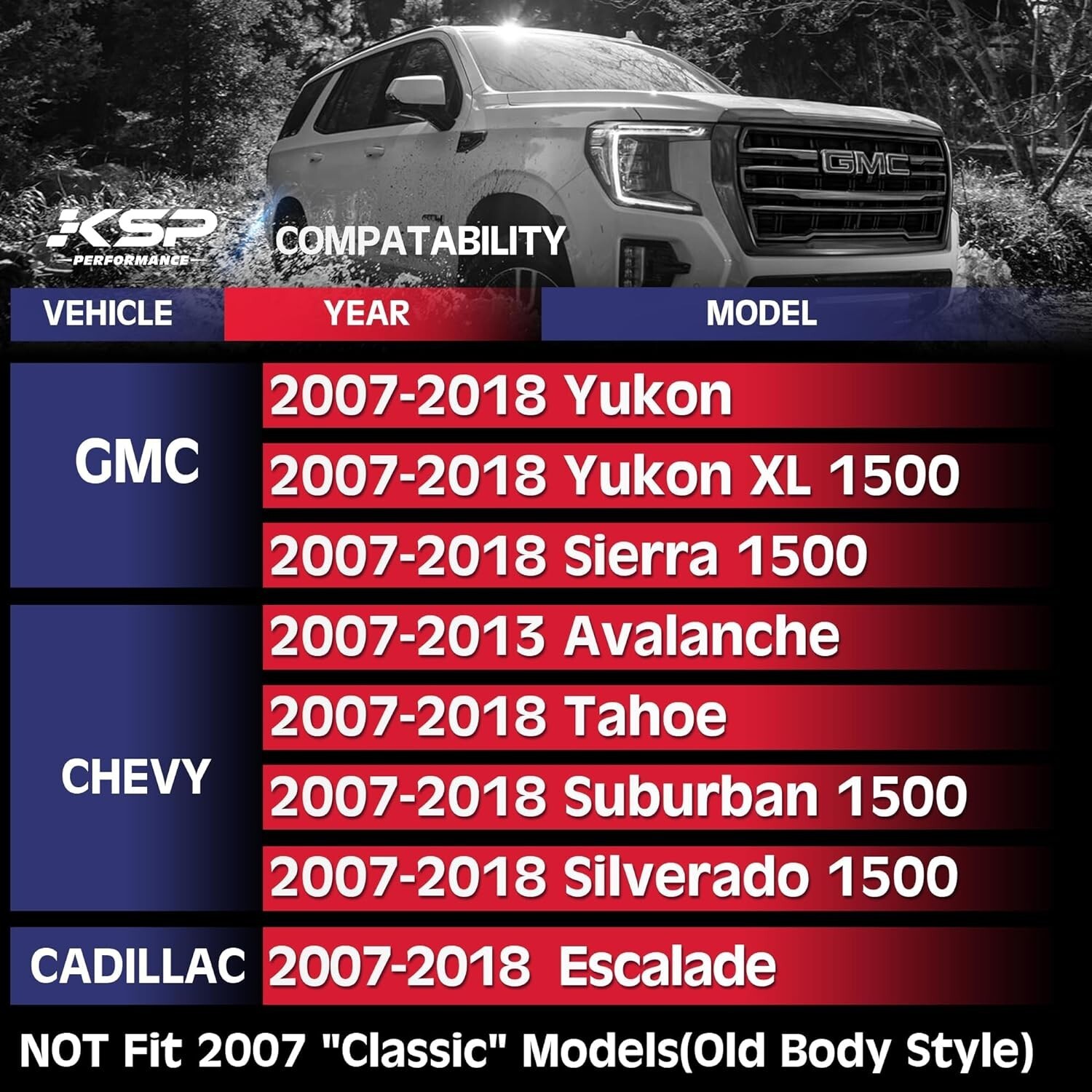 KSP OEM Front Upper Control Arm for 2007-2018 Silverado Sierra 1500 w/4-6” lift