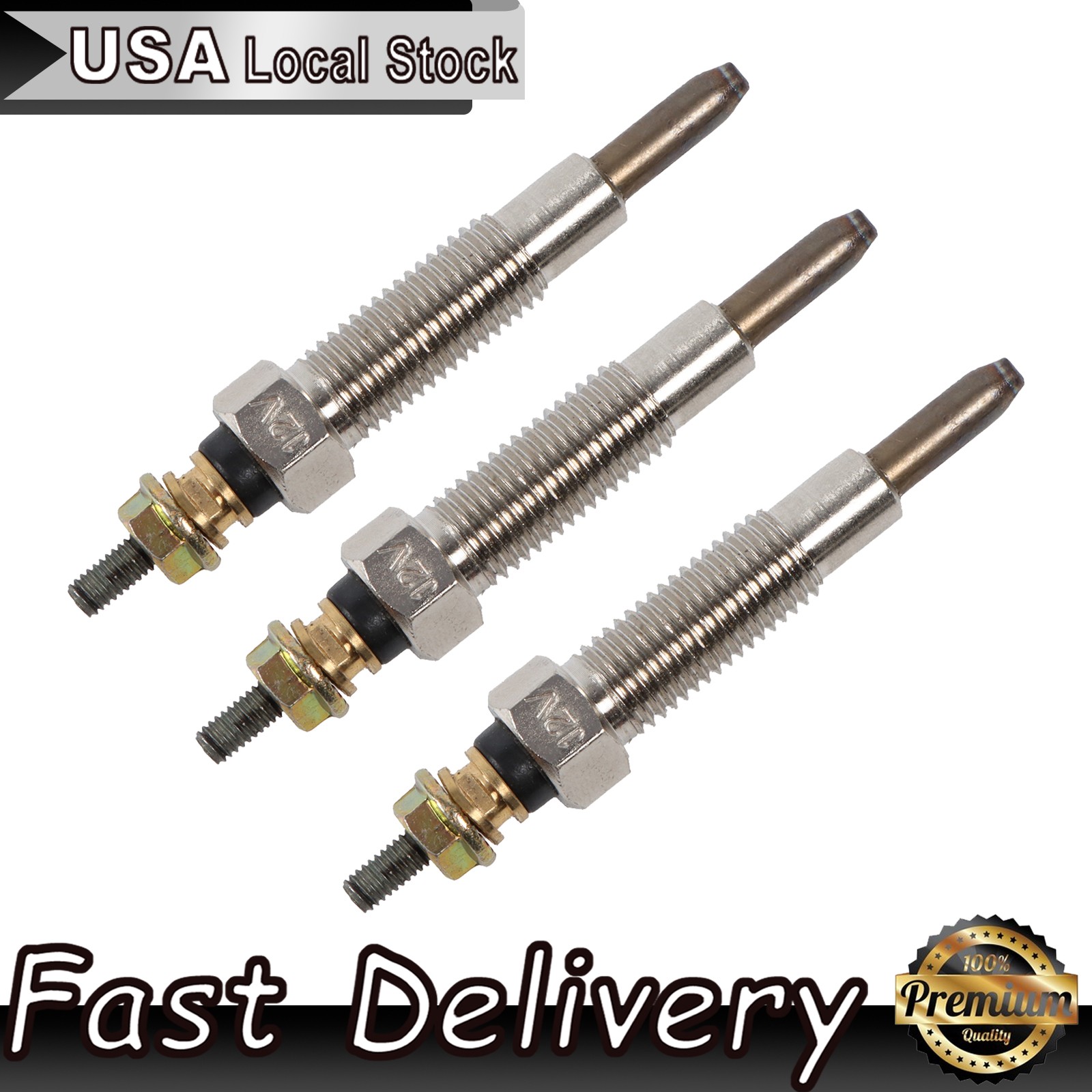 3pcs 3LB1 3LD1 Glow Plugs 8-97106549-4 8971065494 for Hitachi EX30 EX32 EX35