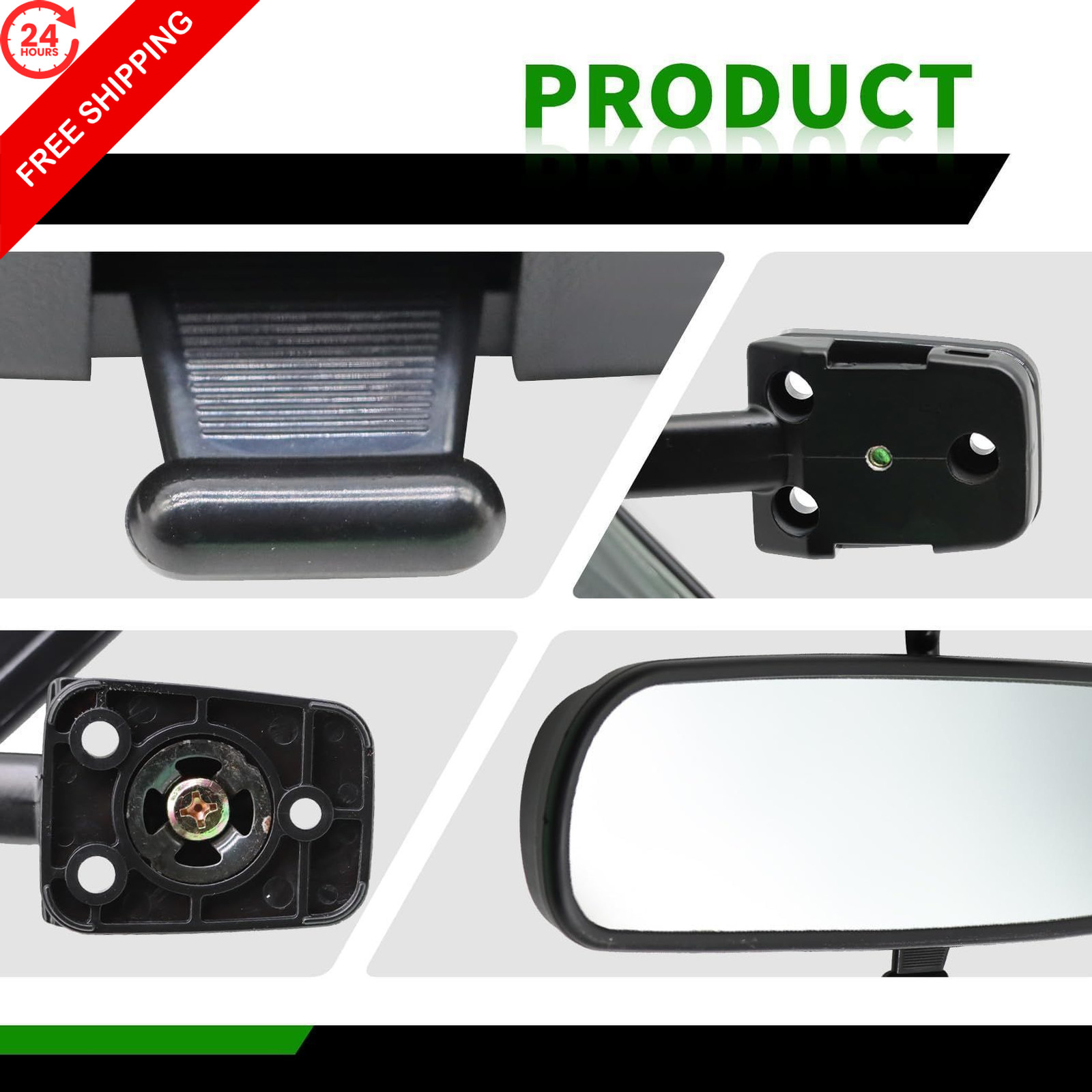 Yunnergo Interior Rear View Mirror Fit Civic 1.6L 1996-2000 76430-S01-A01ZA