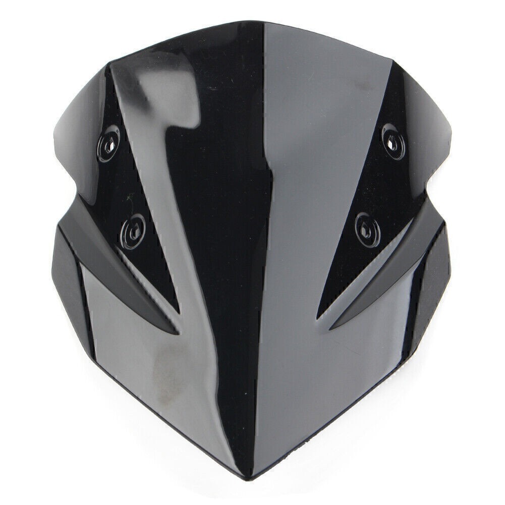 1x Motorcycle Windshield Windscreen For Kawasaki Z400 2018-22 ABS Plastic Black
