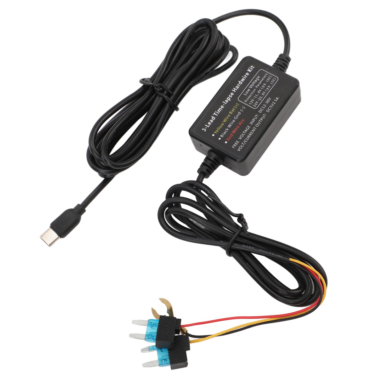 Type C Dash Cam Hard Wire Kit 12V‑30V To 5V Dash Camera Power Cord For GPS P SU2