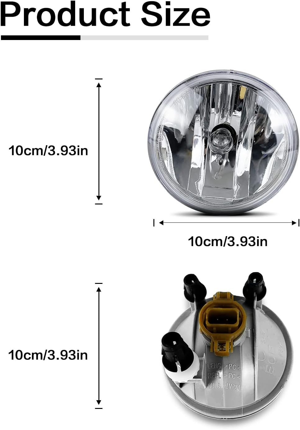 High-Visibility Waterproof Fog Lights for Chevy Avalanche/Camaro – 50,000+ Hours