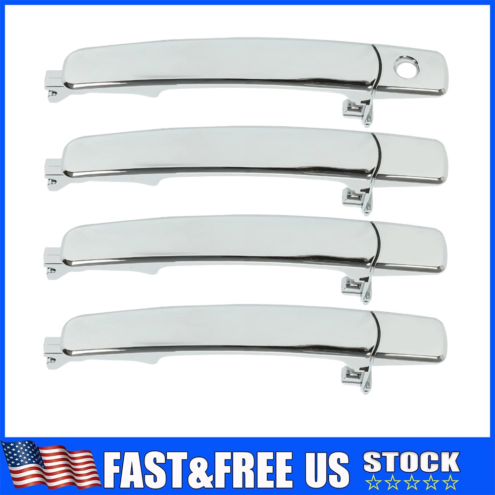 Front Rear Left/Right Side Outside Exterior Chrome Door Handle For Nissan Rogue