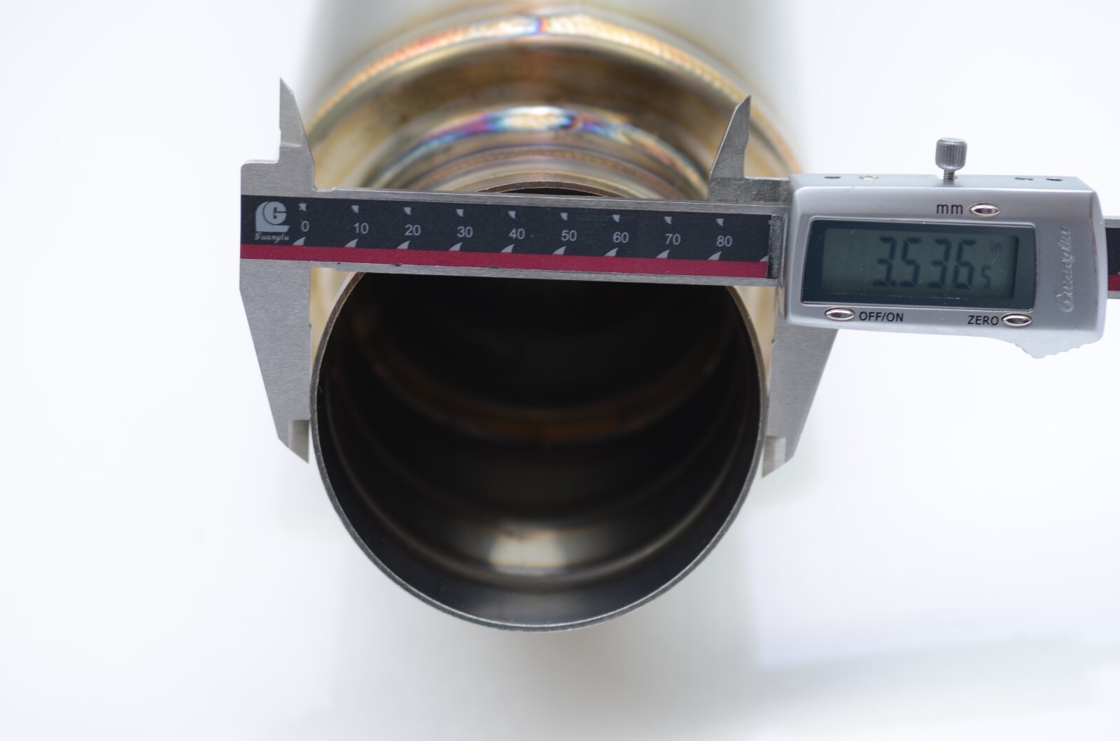 1320 Turn down dolphin muffler stainless steel universal 3″ inlet 3.5″ outlet