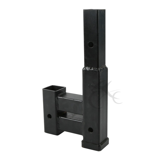 4000 LB Dual 2″ Trailer Hitch Receiver Rise-Drop Adapter Extender Extension Tow