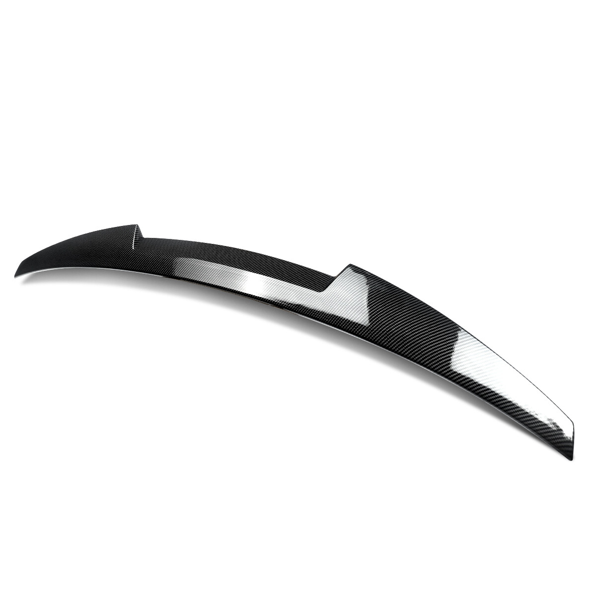 For Audi S4 A4 B9 2017-2022 V-Type Rear Trunk Spoiler Wing Carbon Fiber Look