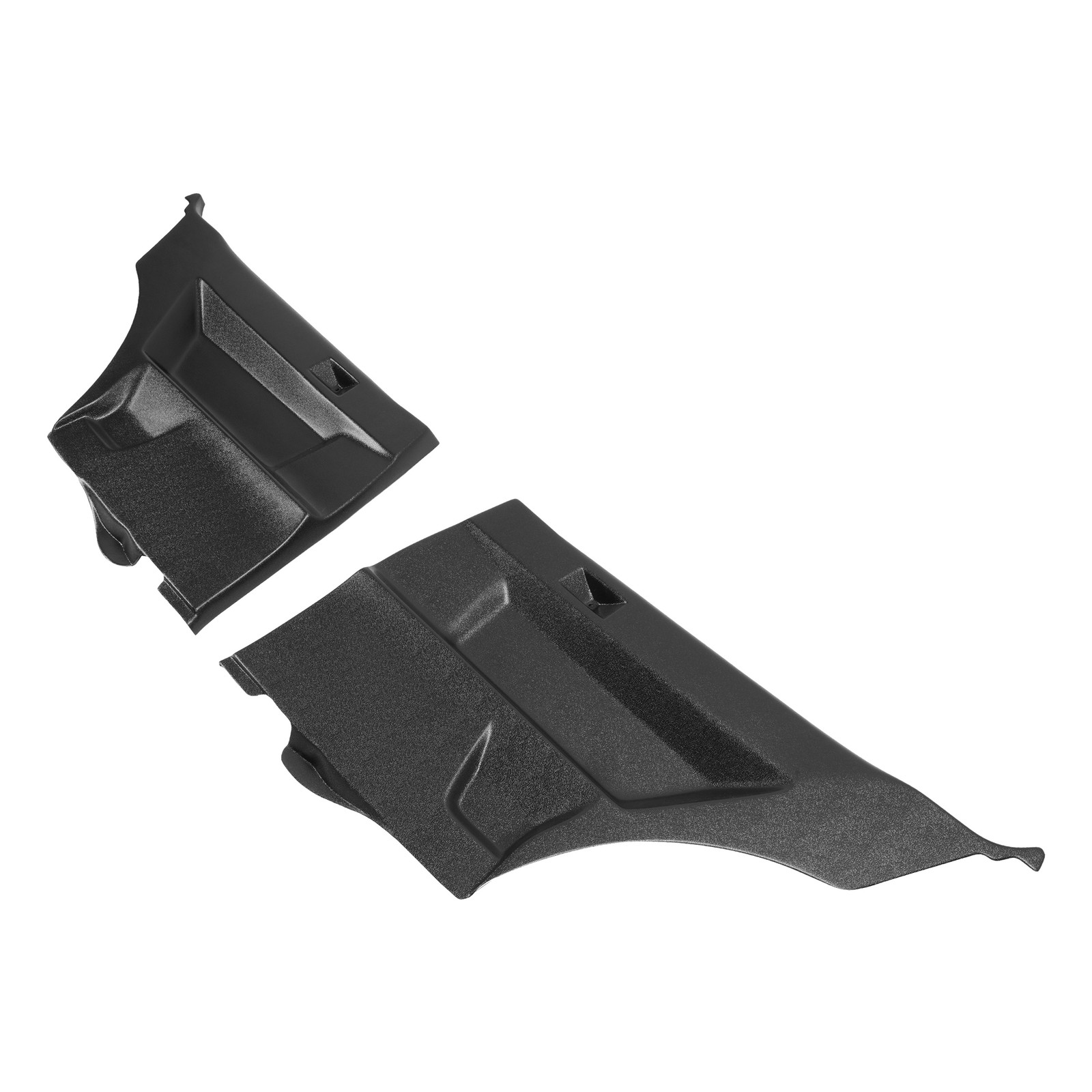 Rear Inner Door Panels Pair Black ABS Plastic Replacement For BMW E36 coupe