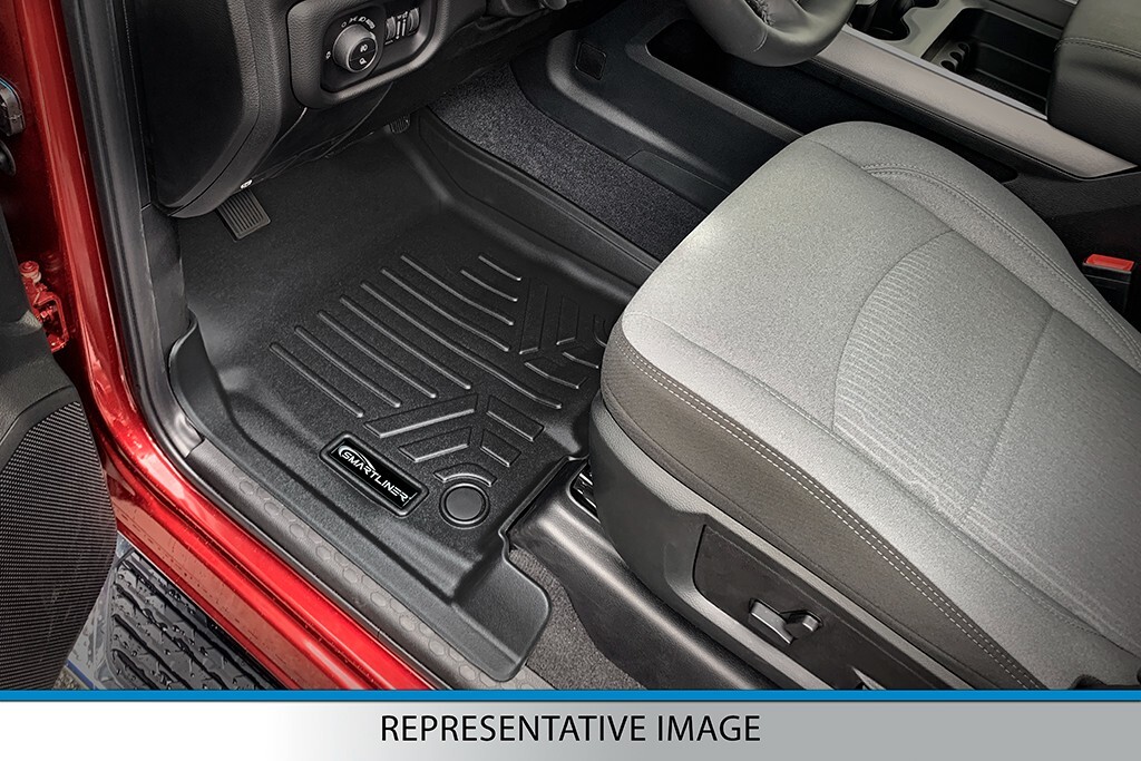SMARTLINER Custom Fit 2 Row Floor Mat Liner Set Black for 2013-2016 Mazda CX-5