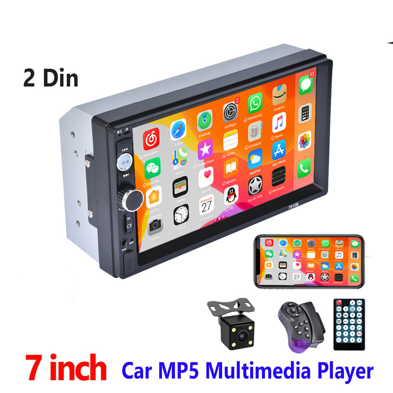 Car MP5 Player For Carplay Android Auto 7in Touch Screen Mirror Link Bluetooth