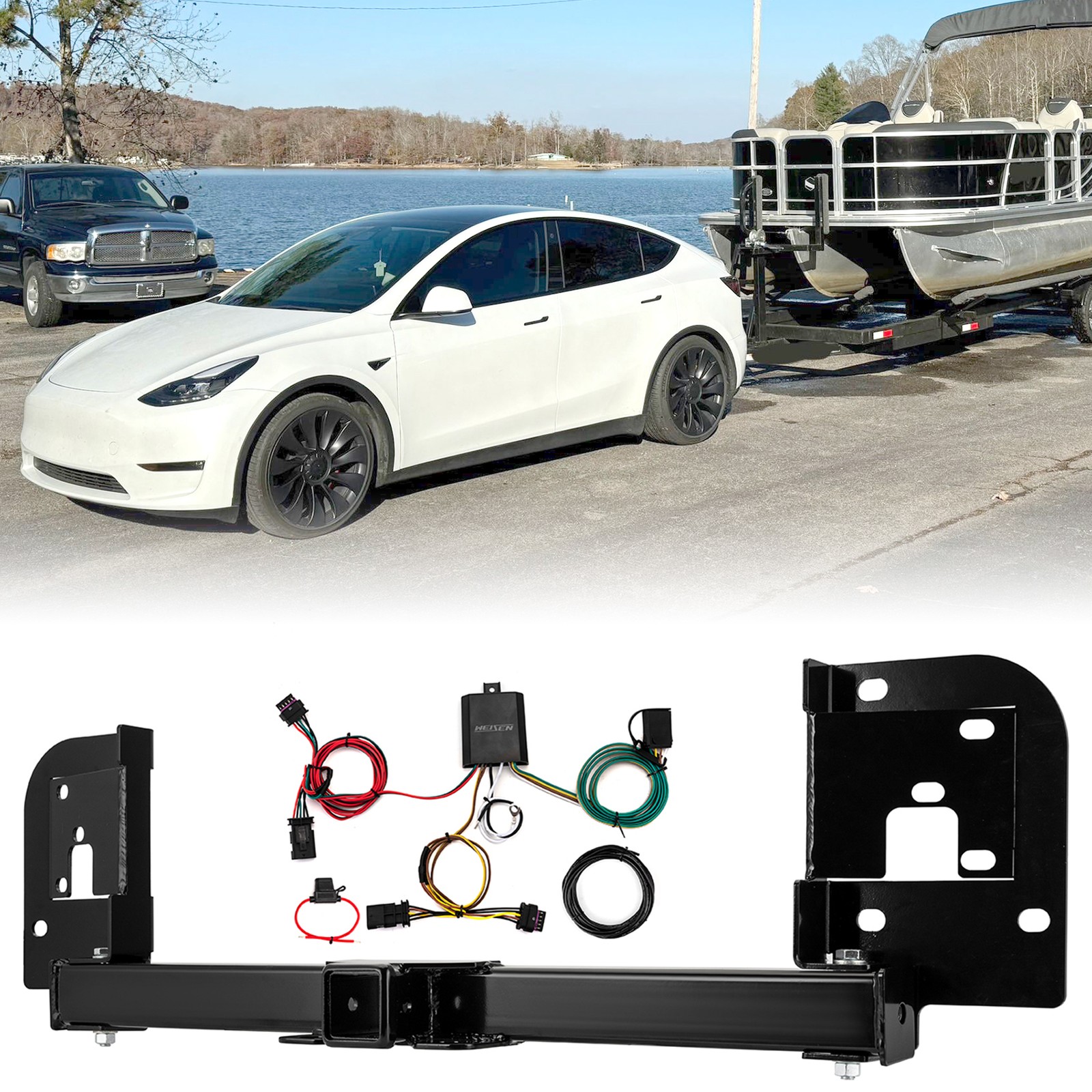 Trailer Hitch 2″ Receiver & Wiring For Tesla Model Y 2021-2023