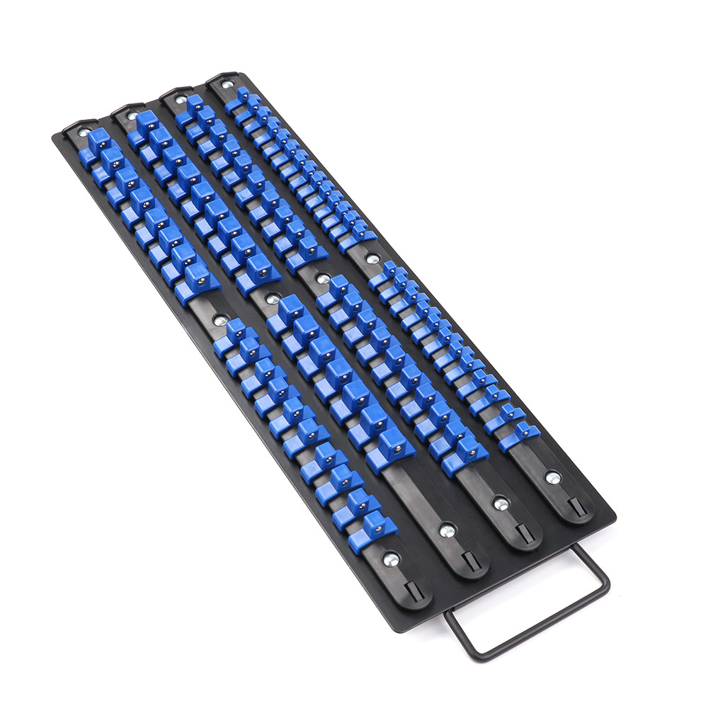 80 Socket Organizer Storage Rail Rack Holder Industrial ABS Mountable 1/4 3/81/2
