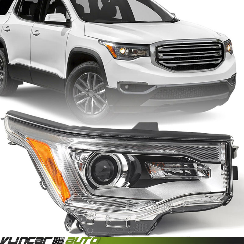For GMC Acadia SL 2017-2019 Halogen w/o DRL Projector Headlight Lamp Passenger