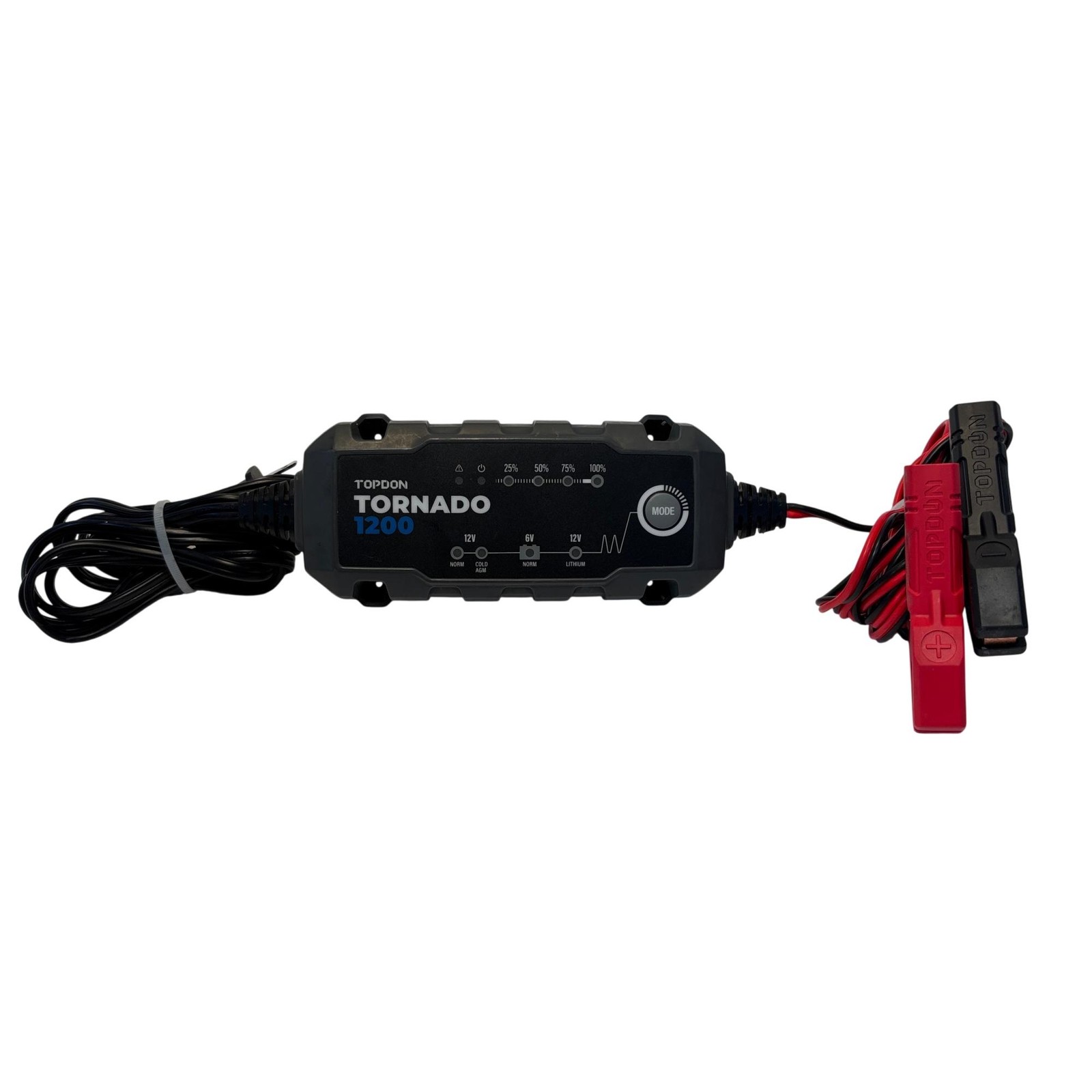 TOPDON Tornado1200 Smart Battery Charger 1.2A IP65 6V/12V TORNADO1200