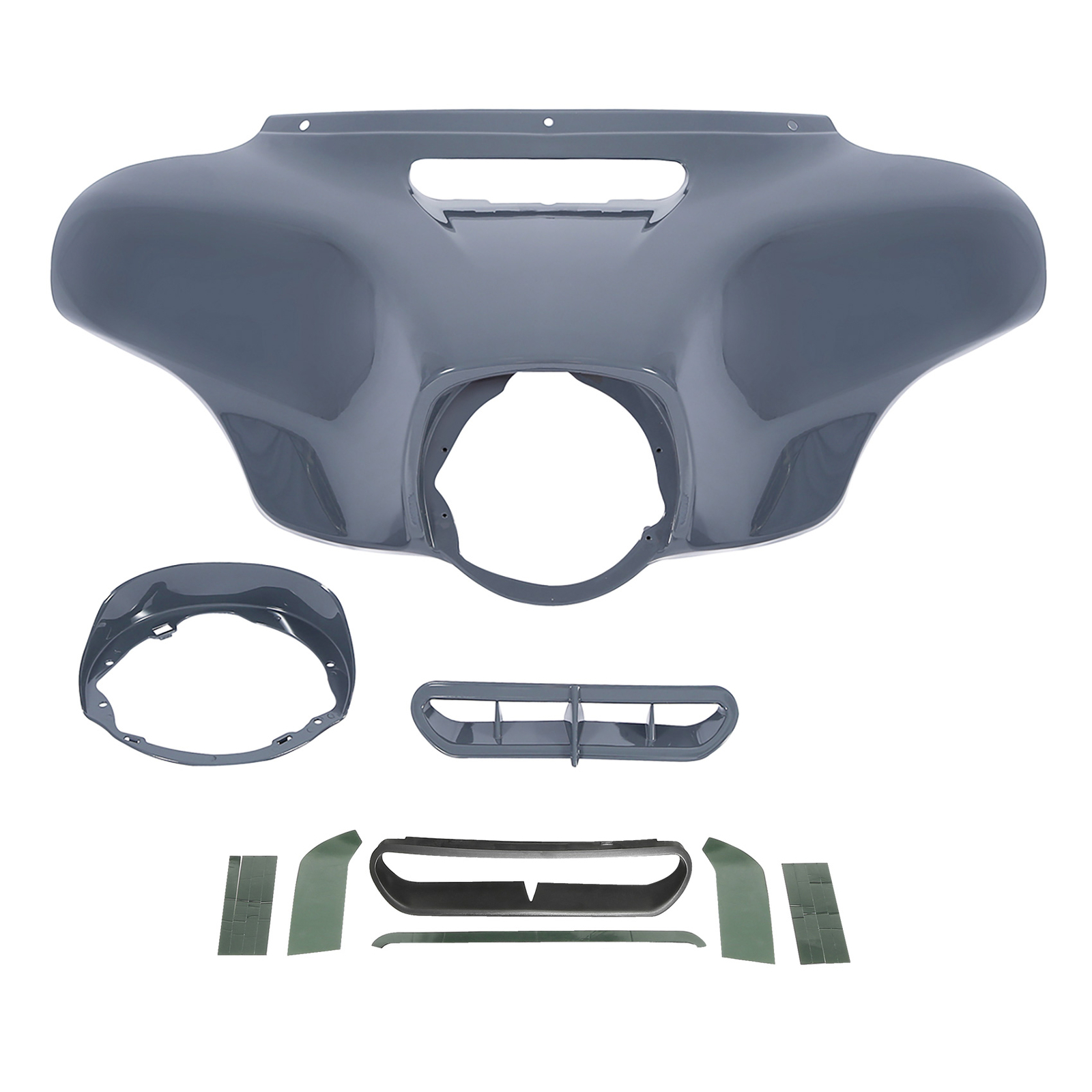 Outer Batwing Fairing Fit For Harley CVO Street Glide 2014-2023 18 Gunship Gray