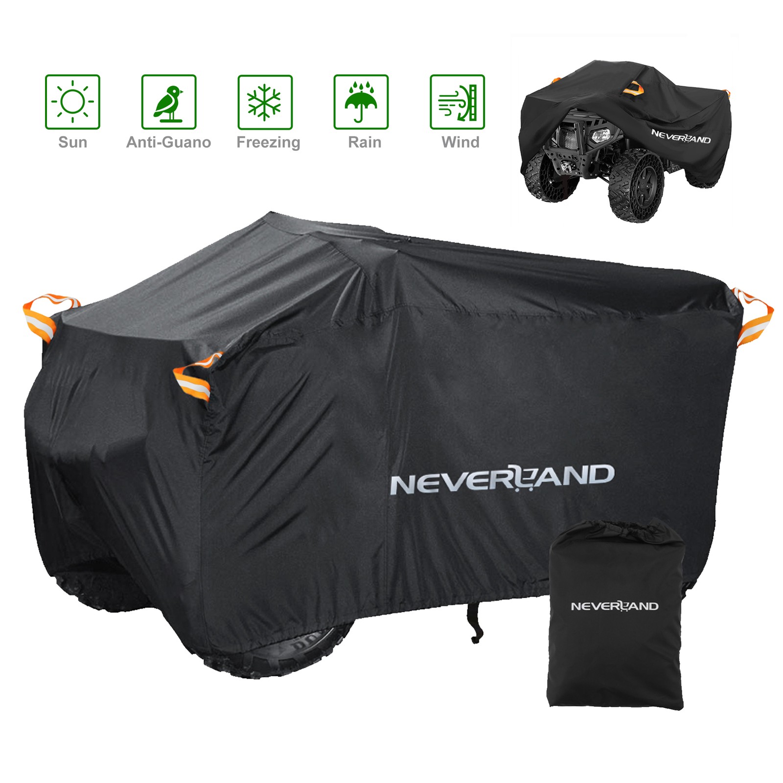 Waterproof ATV Quad Bike Cover Protector for Yamaha Grizzly 350 400 450 550 660