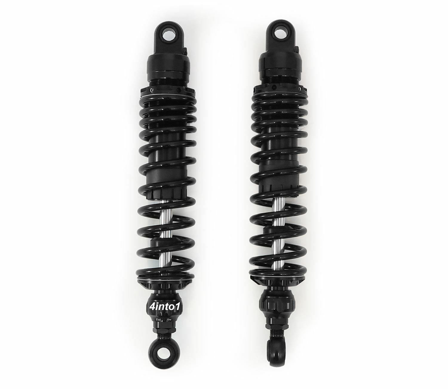 Adjustable All Black Performance CNC Shocks – Eye / Eye – 340-350mm