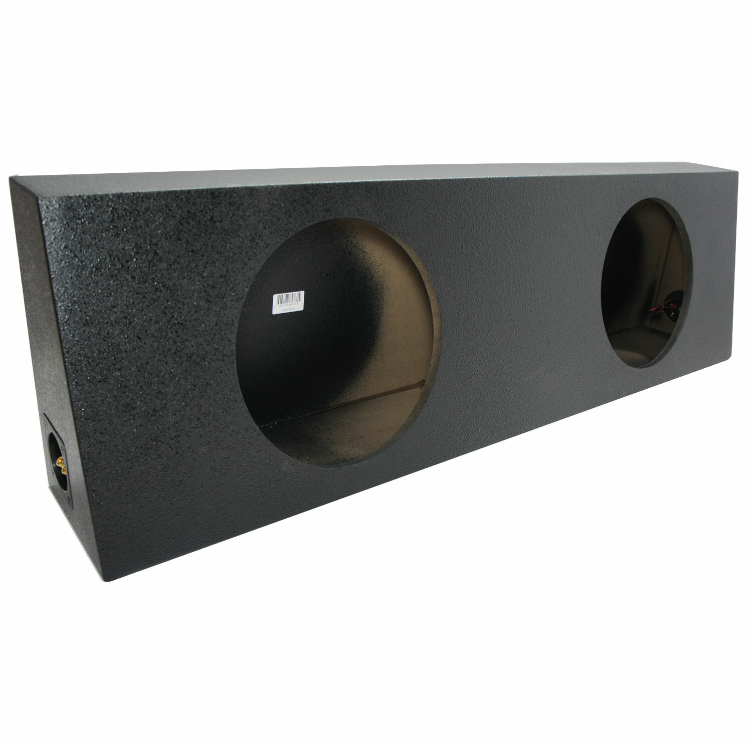 Universal Regular Standard Truck Cab Dual 12″ Sub Box Enclosure – Rhino Coated