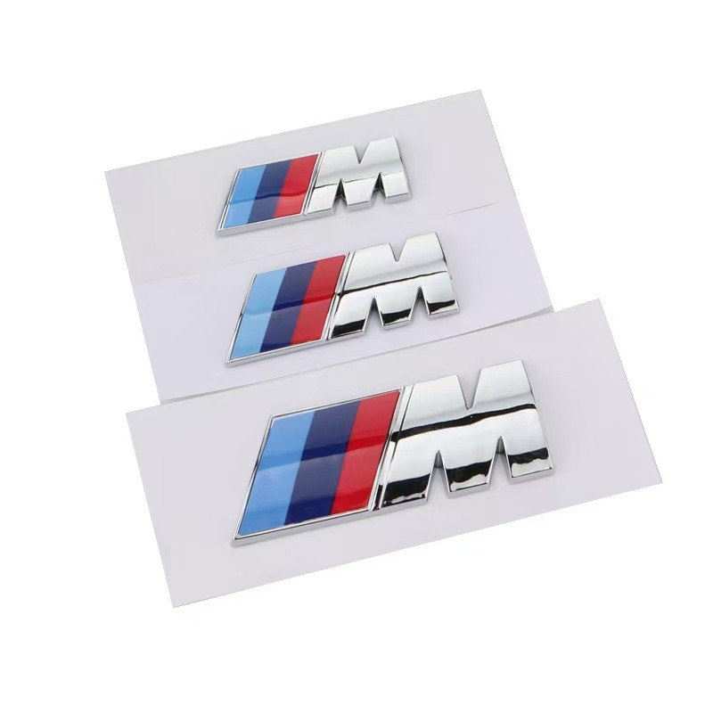 M Performance Sport Badge 3D Emblem Replacement Sticker BMW Logo Trunk & Fender