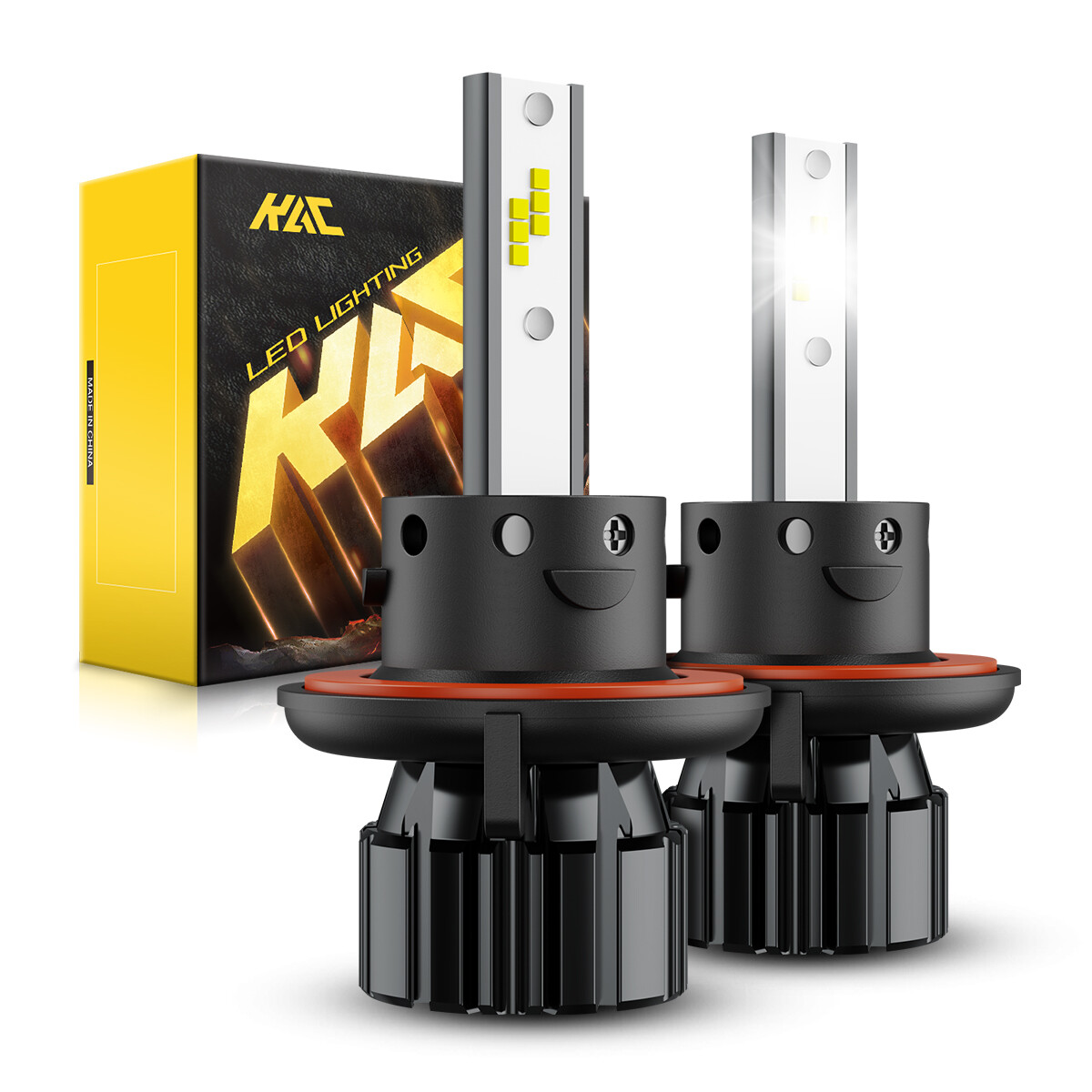 KAC CSP 9008 H13 LED Headlight Bulbs Conversion Kit High Low Beam 6000K Bright