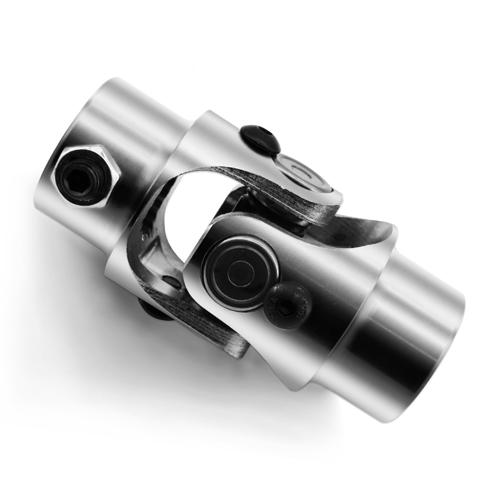 3/4 20 Spline x 3/4 Round Steering Shaft U Joint Single Chrome Coupling