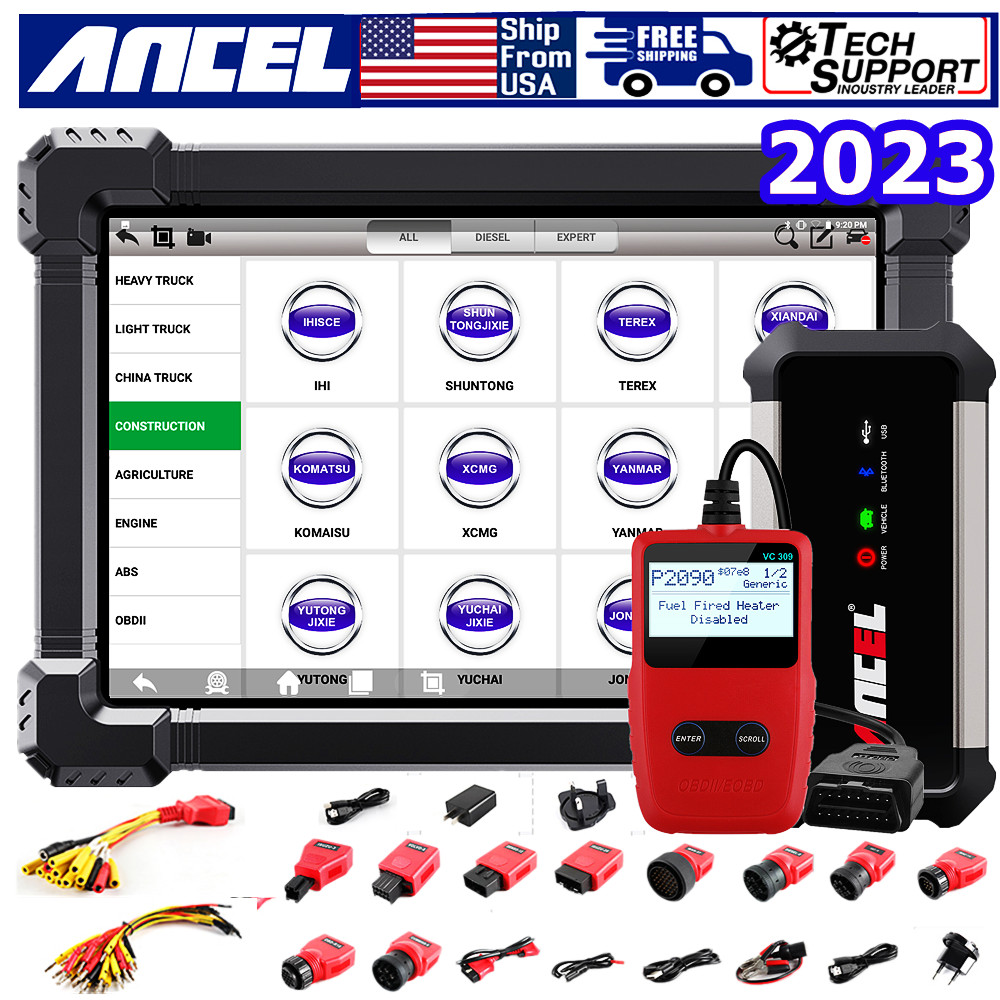 X7 HD 24V 12V Diesel Heavy Duty Truck Scanner ECU Coding All System DPF Regen