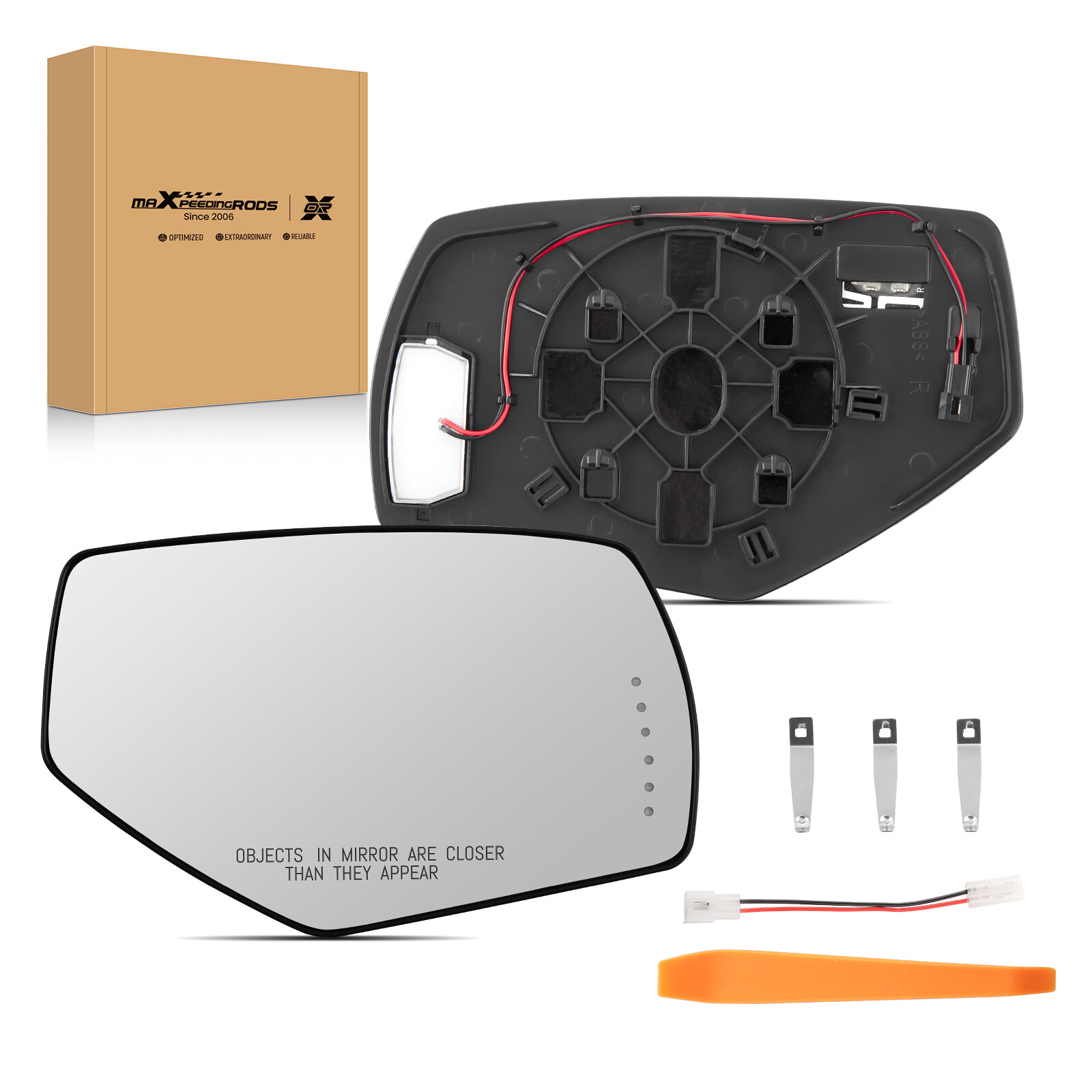 Passenger Side Mirror Glass Heated with Signal For Silverado Sierra 2014 -2018